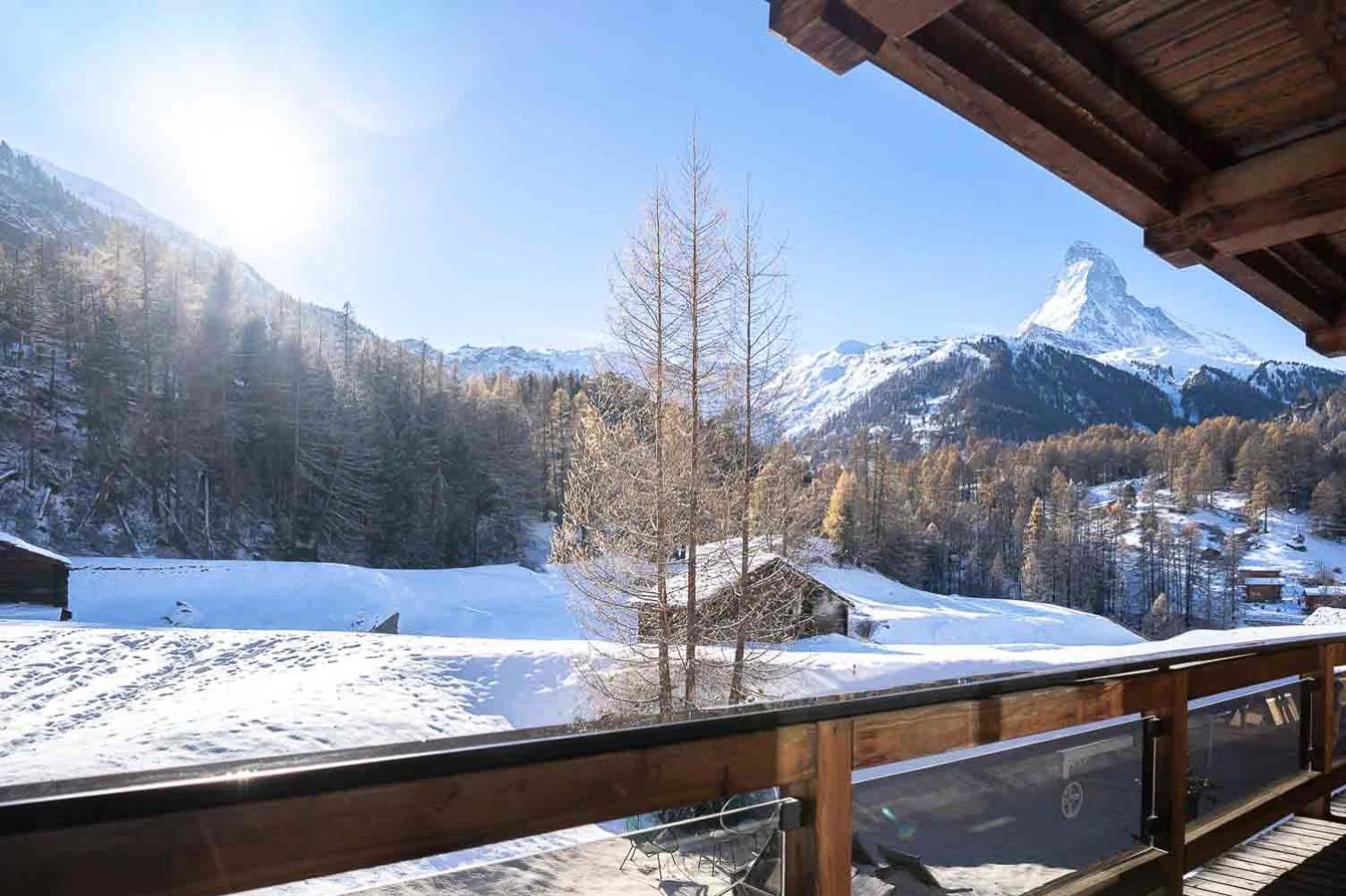 Duplex Apartment With Sauna And Garden In Zermatt Kültér fotó